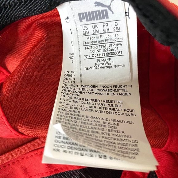 Puma Training Stretchfit Hat Cap Men's Size S NWT Red Athletic Sportwear Workout - Picture 7 of 9